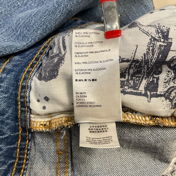 Anthro Pilcro Slim Boyfriend Embroidered Jeans Womens Sz 27 - Picture 8 of 9